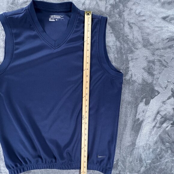 Nike Golf Tour Performance Vest Men M Blue Dri-Fit Sleeveless Pullover MINT - Picture 6 of 8
